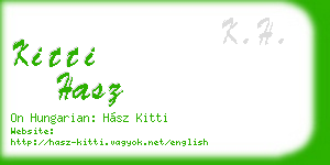 kitti hasz business card